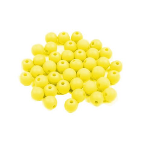 Koraliki plastikowe Brewis 6mm, Żółte